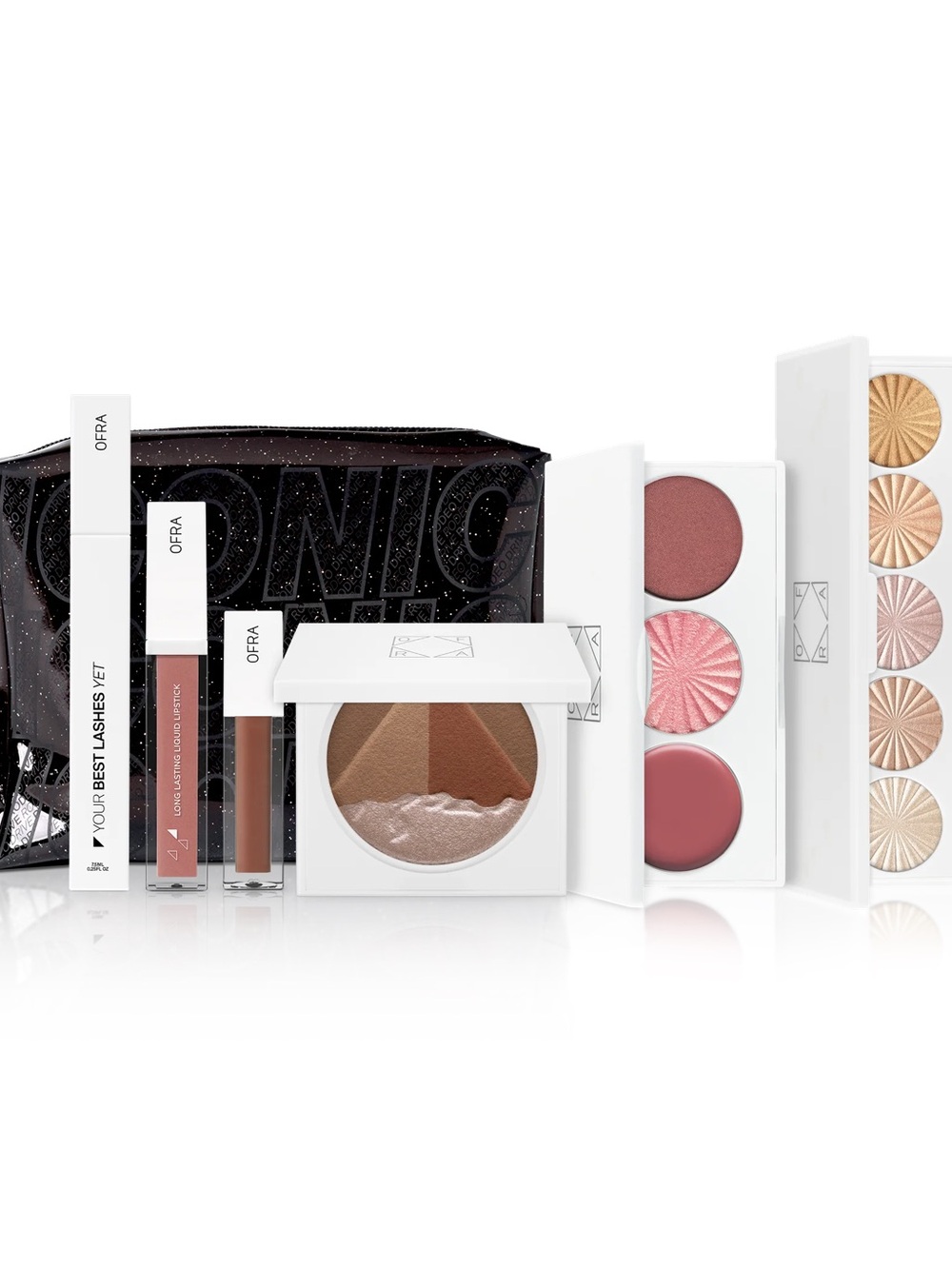 OFRA NEW Glam Bundle Lip Gloss & Face Palette Set